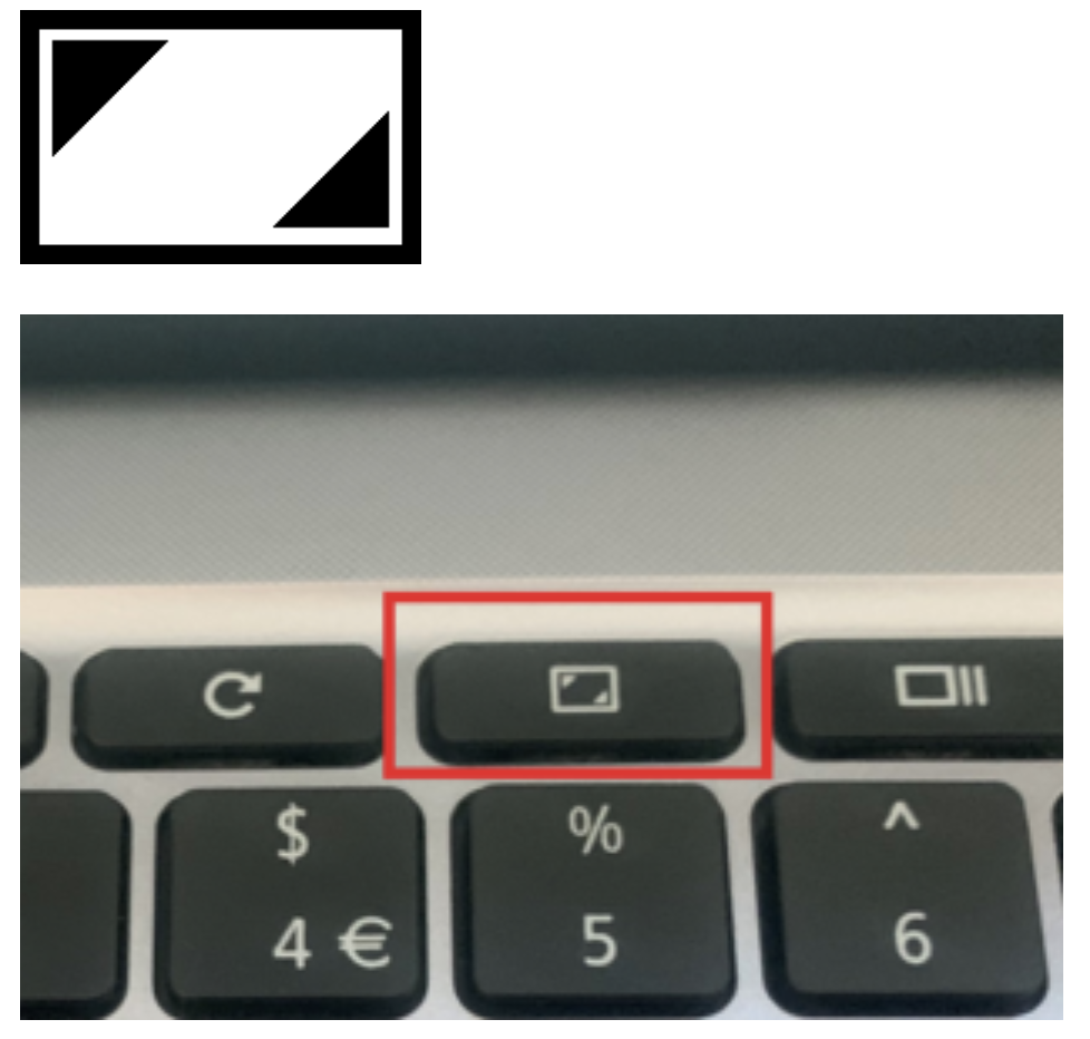 chromebook full screen key