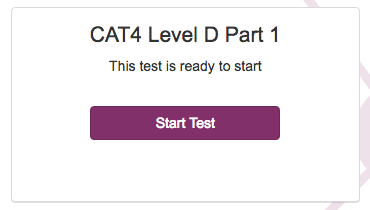 CAT4 Level D Part 1 Start Test button